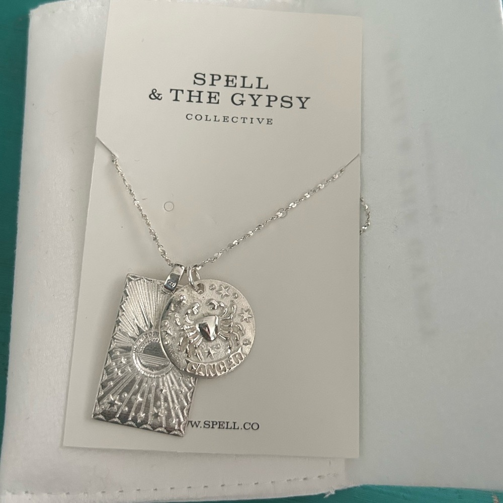 Spell & The Gypsy sterling Silver Zodiac Cancer Necklace